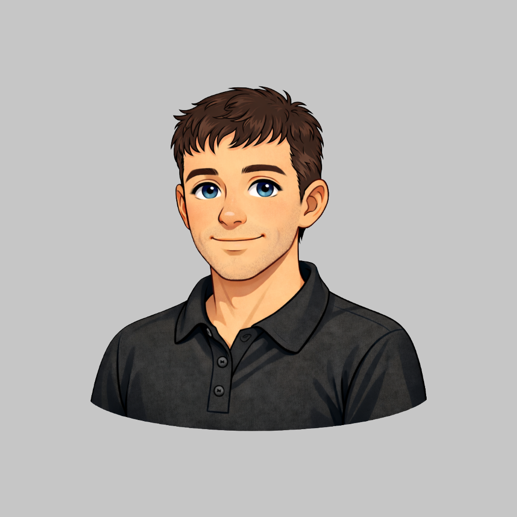 Illustrated portrait of Hunter from Stratiis