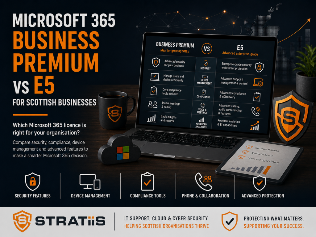 Microsoft 365 Business Premium vs E5: Which Is Best for Scottish Businesses?