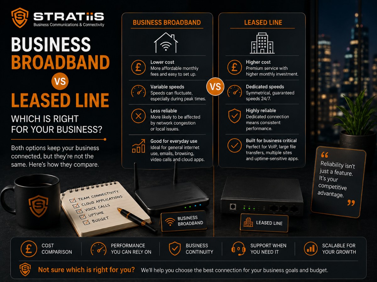 Business Broadband vs Leased Line