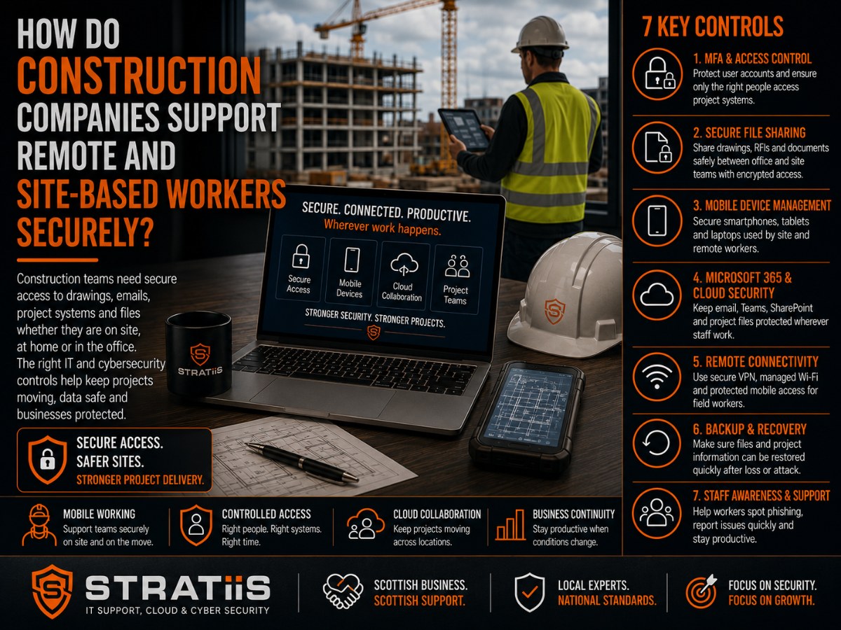 How Do Construction Companies Support Remote and Site-Based Workers Securely?