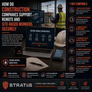 How Do Construction Companies Support Remote and Site-Based Workers Securely?